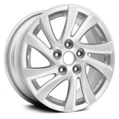 16" x 6.5" Alloy Remanufactured Wheel with 5 x 114.3 Bolt Pattern for Mazda 5 2012–2014 - Sparkle Silver Full Face