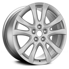 19" x 7.5" Alloy Remanufactured Wheel with 5 x 114.3 Bolt Pattern for Mazda 6 2014-2016 - Medium Smoked Hyper Silver