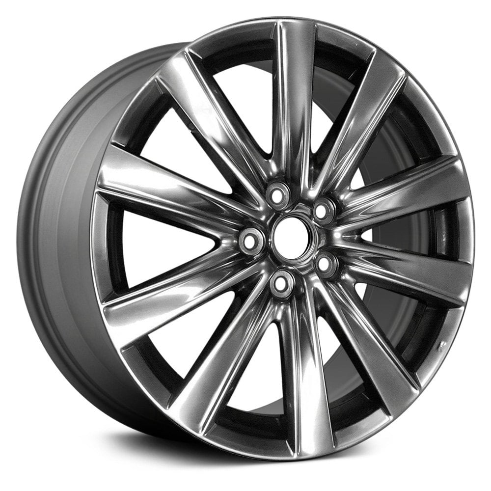 ALUMINUM WHEEL -  19 x 7.5 -  45MM OFFSET -  10 SPOKE -  5 STUD/LUG -  4.5 BP