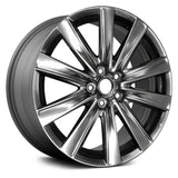ALUMINUM WHEEL -  19 x 7.5 -  45MM OFFSET -  10 SPOKE -  5 STUD/LUG -  4.5 BP