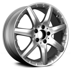 17" x 7.5" Alloy Remanufactured Wheel with 5 x 112 Bolt Pattern for Mercedes C Class 2002–2005 - 
Silver
