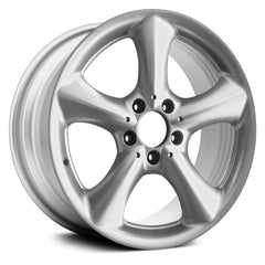 17" x 7.5" Alloy Remanufactured Wheel with 5 x 112 Bolt Pattern for Mercedes C Class 2005-2006 - Sparkle Silver