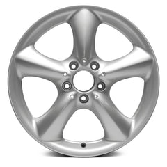 17" x 7.5" Alloy Remanufactured Wheel with 5 x 112 Bolt Pattern for Mercedes C Class 2005-2006 - Sparkle Silver