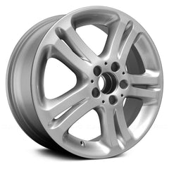 17" x 8" Alloy Remanufactured Wheel with 5 x 112 Bolt Pattern for Mercedes E Class 2004–2005 - Silver