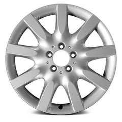 18" x 8.5" Alloy Remanufactured Wheel with 5 x 112 Bolt Pattern for Mercedes S Class 2007-2008 - Silver