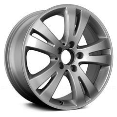 17" x 7.5" Alloy Remanufactured Wheel with 5 x 112 Bolt Pattern for Mercedes C Class 2008-2010 - Silver
