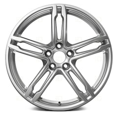 FRONT ALUMINUM WHEEL -  19 x 8.5 -  21MM OFFSET -  5 DOUBLE SPOKE -  5