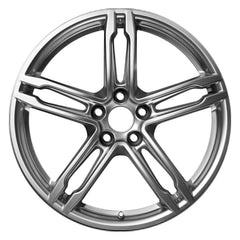 FRONT ALUMINUM WHEEL -  19 x 8.5 -  21MM OFFSET -  5 DOUBLE SPOKE -  5