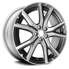 LKQ Corp - 5 V-Spoke Bright Silver Metallic 17x7 Alloy Factory Wheel for Subaru Impreza 2017-2018