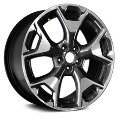 17" x 7" Alloy Remanufactured Wheel with 5 x 100 Bolt Pattern for Subaru Crosstrek 2018 - Machined and Black
