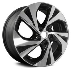 LKQ Corp - 5 Double Spiral-Spoke Machined and Dark Charcoal 17x7.5 Alloy Factory Wheel for Subaru Legacy 2020-2021