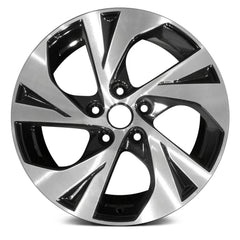 LKQ Corp - 5 Double Spiral-Spoke Machined and Dark Charcoal 17x7.5 Alloy Factory Wheel for Subaru Legacy 2020-2021