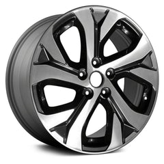 LKQ Corp - 5 Double Spiral-Spoke Machined and Medium Charcoal 18x7 Alloy Factory Wheel for Subaru Outback 2020-2021
