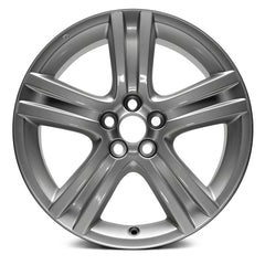 17" x 7" Alloy Replica Wheel with 5 x 100 Bolt Pattern for Toyota Corolla 2009-2013 - Silver
