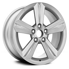 17" x 7" Alloy Remanufactured Wheel with 
5 x 114.3 Bolt Pattern for Toyota Matrix 2009 - 2011 - 
Silver