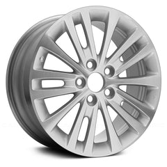 17" x 7" Alloy Remanufactured Wheel with 5 x 114.3 Bolt Pattern for Toyota Avalon 2013-2015 - Machined and Bright Sparkle Silvr