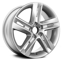 LKQ Corp - 5 Double Spiral-Spoke Light Silver 17x8 Alloy Factory Wheel for Volvo S60 2014-2015