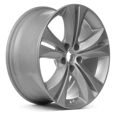 18" x 7.5" Alloy Remanufactured Wheel with 5 x 114.3 Bolt Pattern for Hyundai Genesis Coupe 2009–2012 - Sparkle Silver