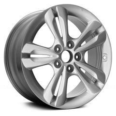17" x 6.5" Alloy Remanufactured Wheel with 
5 x 114.3 Bolt Pattern for Hyundai Tucson 2011 - 2018 - 
Silver