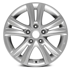 16" x 6.5" Alloy Remanufactured Wheel with 5 x 114.3 Bolt Pattern for Hyundai Sonata 2011-2014 - Silver