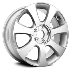 17" x 7" Alloy Remanufactured Wheel with 5 x 114.3 Bolt Pattern for Hyundai Elantra 2011-2013 - Silver