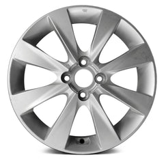 LKQ Corp - 4 V-Spoke Bright Silver Metallic Full Face 16x6 Alloy Factory Wheel for Hyundai Accent 2012-2014