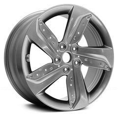 18" x 7.5" Alloy Remanufactured Wheel with 5 x 114.3 Bolt Pattern for Hyundai Veloster 2013–2014 - Silver