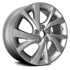 LKQ Corp - 10 Spiral-Spoke Silver 17x7 Alloy Factory Wheel for Hyundai Veloster 2016-2017