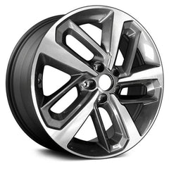 18" x 7.5" Alloy Remanufactured Wheel with 
5 x 114.3 Bolt Pattern for Hyundai Kona 2018 - 
Machined and Dark Charcoal