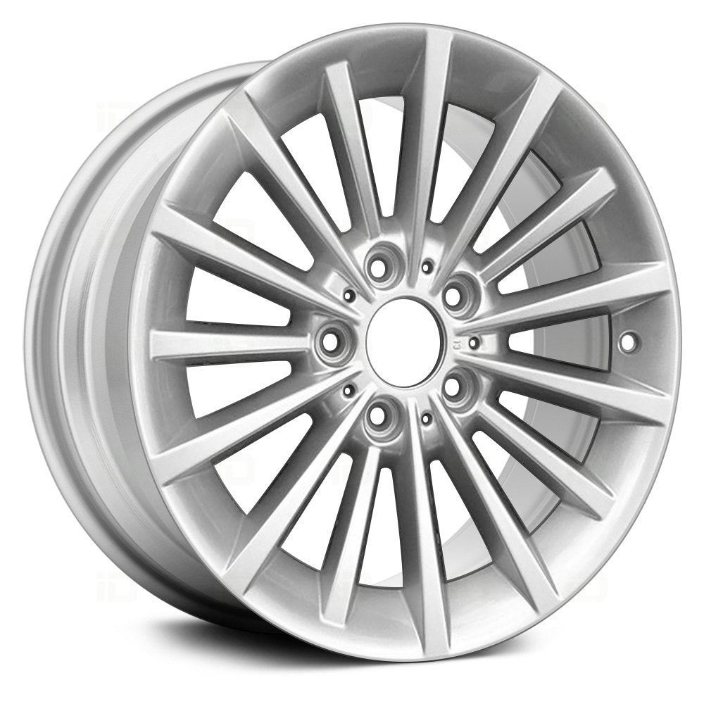 17" x 8" Alloy Remanufactured Wheel with 5 x 120 Bolt Pattern for BMW 3-Series 2008–2013 - Sparkle Silver