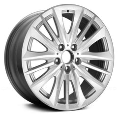 LKQ Corp - 5 W-Spoke Machined and Metallic Silver 19x8.5 Alloy Factory Wheel for BMW 5-Series 2011-2016