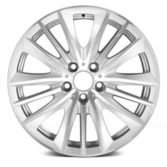 LKQ Corp - 5 W-Spoke Machined and Metallic Silver 19x8.5 Alloy Factory Wheel for BMW 5-Series 2011-2016