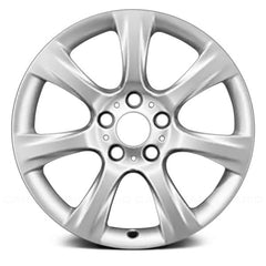 18" x 8" Alloy Remanufactured Wheel with 5 x 120 Bolt Pattern for BMW 3-Series 2012–2017 - Bright Silver