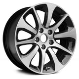 LKQ Corp - 10 Alternating-Spoke Machined and Black 17x7.5 Alloy Factory Wheel for Acura TLX 2015-2017