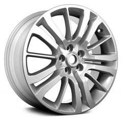 20" x 9.5" Alloy Remanufactured Wheel with 5 x 120 Bolt Pattern for Land Rover Range Rover Sport 2009–2013 - Sparkle Silver Full Face