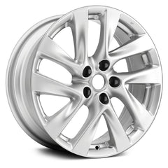 LKQ Corp - 5 Double Spiral-Spoke Medium Silver Metallic 18x7.5 Alloy Factory Wheel for Infiniti JX 2013