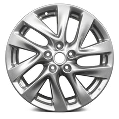LKQ Corp - 5 Double Spiral-Spoke Medium Silver Metallic 18x7.5 Alloy Factory Wheel for Infiniti JX 2013