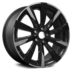 LKQ Corp - 10 Turbine-Spoke Machined and Dark Charcoal 19x9 Alloy Factory Wheel for Infiniti Q60 2019