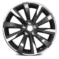 LKQ Corp - 10 Turbine-Spoke Machined and Dark Charcoal 19x9 Alloy Factory Wheel for Infiniti Q60 2019