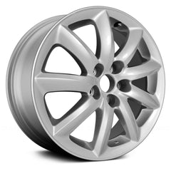 18" x 7.5" Alloy Remanufactured Wheel with 
5 x 120 Bolt Pattern for Lexus LS 2007 - 2012 - 
Silver