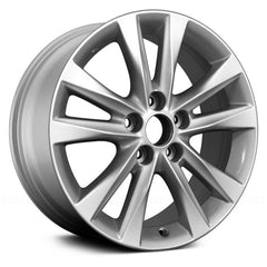 17" x 7" Alloy Remanufactured Wheel with 5 x 114.3 Bolt Pattern for Lexus ES 2010-2016 - Silver