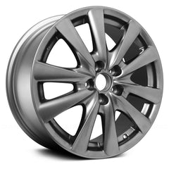 LKQ Corp - 5 V-Spoke Medium Smoked Hyper Silver Full Face 18x8 Alloy Factory Wheel for Lexus GS 2013-2015