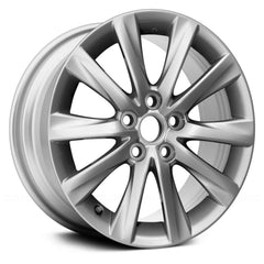 17" x 7.5" Alloy Remanufactured Wheel with 5 x 114.3 Bolt Pattern for Lexus IS 2014–2017 - Silver