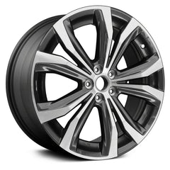 20" x 8" Alloy Replica Wheel with 5 x 114.3 Bolt Pattern for Lexus RX 2016–2017 - Machined and Dark Charcoal
