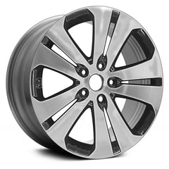 18" x 7" Alloy Remanufactured Wheel with 5 x 114.3 Bolt Pattern for Kia Sportage 2011-2013 - 
Black