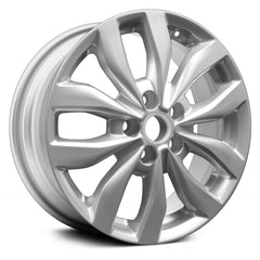 17" x 6.5" Alloy Remanufactured Wheel with 5 x 114.3 Bolt Pattern for Kia Optima 2014-2015 - Silver