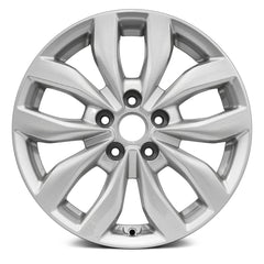17" x 6.5" Alloy Remanufactured Wheel with 5 x 114.3 Bolt Pattern for Kia Optima 2014-2015 - Silver