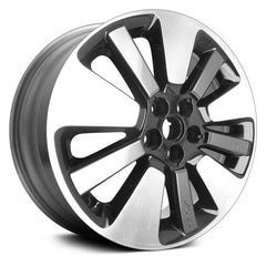 18" x 7.5" Alloy Remanufactured Wheel with 5 x 114.3 Bolt Pattern for Kia Soul 2014-2015 - Black with Machined Face