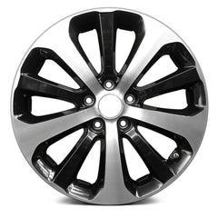 18" x 7.5" Alloy Remanufactured Wheel with 5 x 114.3 Bolt Pattern for Kia Sorento 2016-2017 - Black with Machined Face