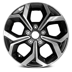 16" x 6.5" Alloy Replica Wheel with 5 x 114.3 Bolt Pattern for Kia Forte 2019 - Machined and Dark Charcoal